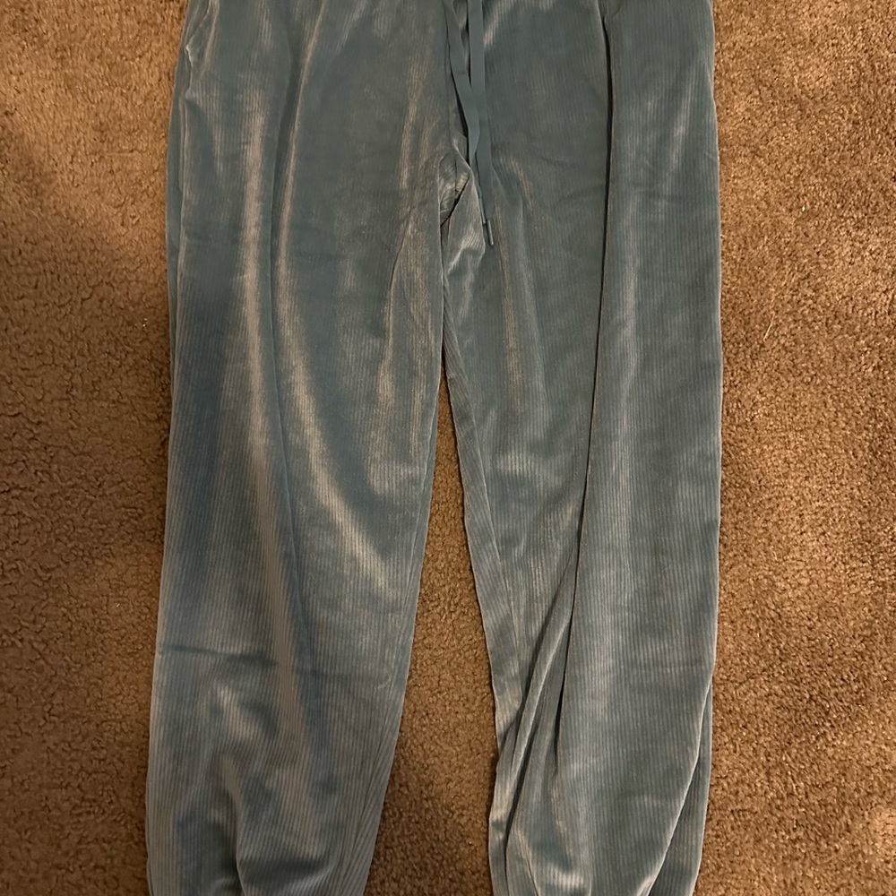 Victoria's Secret Blue Track Pants with Elastic Cuffs